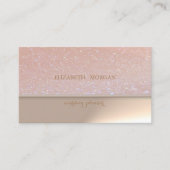 Professional Elegant Chic Glittery Visitekaartje (Voorkant)