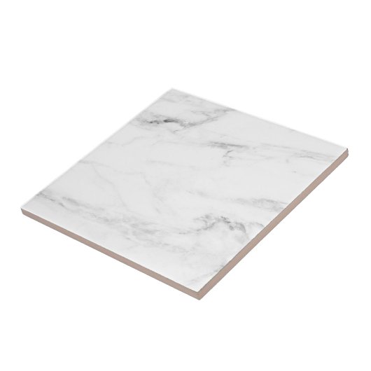 Professional Elegant Classic White Marble Sjabloon Tegeltje (Zijkant)