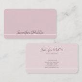 Professional Elegant Colors Modern Trendy Plain Visitekaartje (Voorkant / Achterkant)
