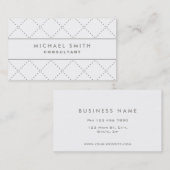 Professional Elegant Cosmetoloog Mode White Visitekaartje (Voorkant / Achterkant)