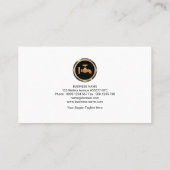 Professional Elegant Cyan Silver Wave Plumber Visitekaartje (Achterkant)