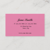 Professional Elegant Damask Floral Pattern Stylist Visitekaartje (Achterkant)