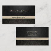 Professional Elegant Damask Visitekaartjes (Voorkant / Achterkant)