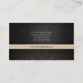 Professional Elegant Damask Visitekaartjes (Achterkant)