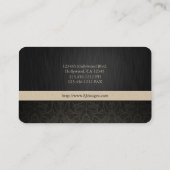 Professional Elegant Damask Visitekaartjes (Achterkant)