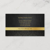 Professional Elegant Damask Visitekaartjes (Achterkant)