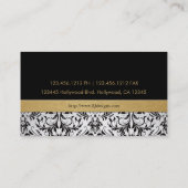 Professional Elegant Damask Visitekaartjes (Achterkant)