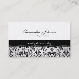 Professional Elegant Damask Visitekaartjes