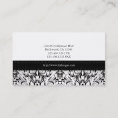 Professional Elegant Damask Visitekaartjes (Achterkant)