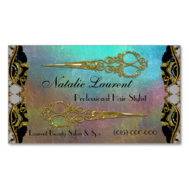 Professional Elegant Double Scissors Waters Edge Magnetisch Visitekaartje