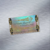 Professional Elegant Double Scissors Waters Edge Magnetisch Visitekaartje (Voorbeeld)