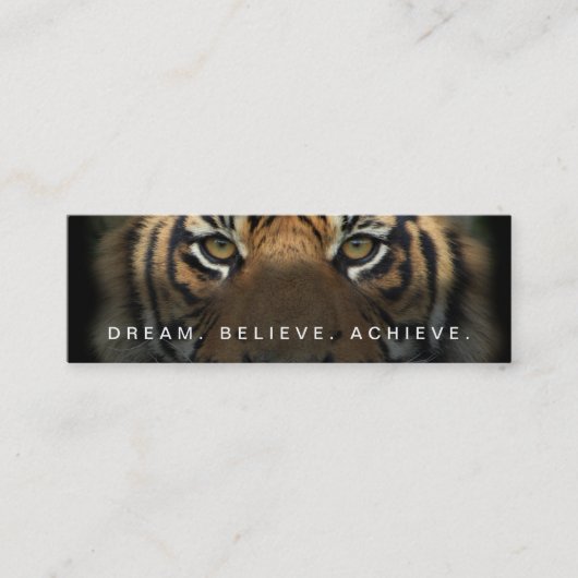 Professional Elegant Fitness Trainer Pearl Finish Mini Visitekaartje (Voorkant)