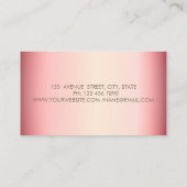 Professional Elegant Gold Circles Lotus Visitekaartje (Achterkant)