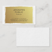 Professional Elegant Gold Design Elite Luxe Visitekaartje (Voorkant / Achterkant)