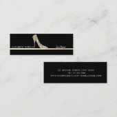 Professional Elegant, Gold Diamonds op hoge hoogte Mini Visitekaartje (Voorkant / Achterkant)