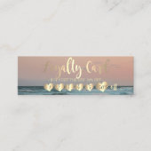 Professional Elegant Gold Hearts Zee Klantenkaartje (Voorkant)