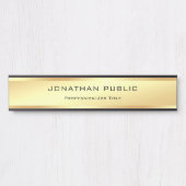 Professional Elegant Gold look Glamor Modern Deurbordje (Voorkant)