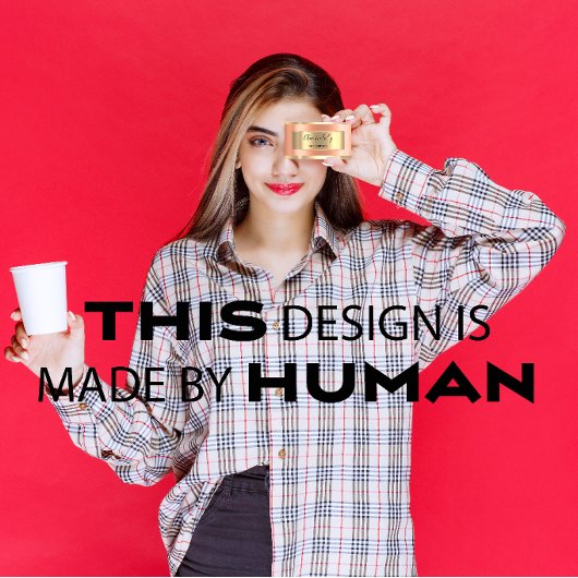 Professional Elegant Gold QR Code Logo Coral Visitekaartje