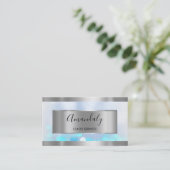 Professional Elegant Gold QR Code Silver Visitekaartje (Staand voorkant)