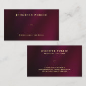 Professional Elegant Gold Text Luxury Premium Silk Visitekaartje (Voorkant / Achterkant)
