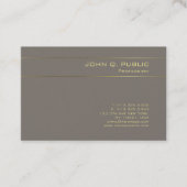 Professional Elegant Gold Text Luxury Sjabloon Visitekaartje (Voorkant)