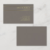 Professional Elegant Gold Text Luxury Sjabloon Visitekaartje (Voorkant / Achterkant)