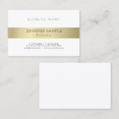Professional Elegant Gold ziet er eenvoudig uit, m Visitekaartje (Voorkant / Achterkant)