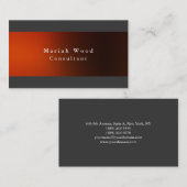 Professional Elegant Grey Red Minimalist Modern Visitekaartje (Voorkant / Achterkant)