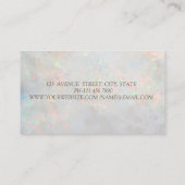 Professional Elegant House Real Estate Agent Opal Visitekaartje (Achterkant)