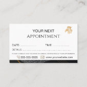 Professional Elegant Lion Logo Afsprakenkaartje (Achterkant)