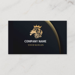 Professional Elegant Lion Logo Afsprakenkaartje