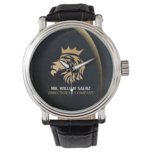 Professional Elegant Lion Logo Horloge