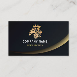 Professional Elegant Lion Logo Klantenkaartje