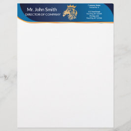 Professional Elegant Lion Logo Letterhead Briefhoofd