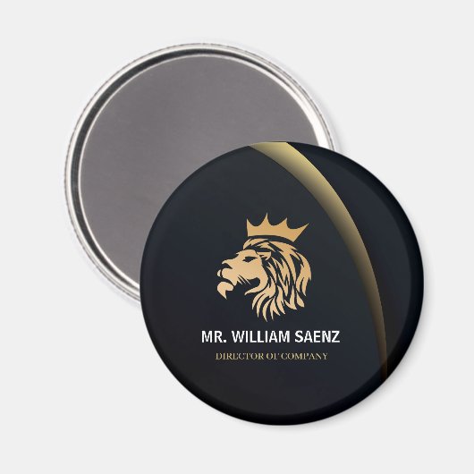 Professional Elegant Lion Logo Magneet (Voorkant / Achterkant)
