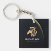 Professional Elegant Lion Logo Sleutelhanger (Voorkant)