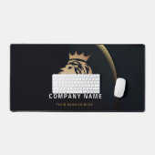 Professional Elegant Lion Logo Visitekaartje Bureaumat (Keyboard & Muis)