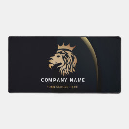 Professional Elegant Lion Logo Visitekaartje Bureaumat