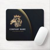 Professional Elegant Lion Logo Visitekaartje Muismat (Met muis)
