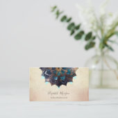 Professional Elegant Mandala, Confetti Yoga Visitekaartje (Staand voorkant)