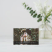 Professional Elegant minimalistische fotografie Visitekaartje (Staand voorkant)
