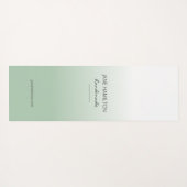 Professional Elegant Mint Green Exercise Mat (Achterkant (horizontaal))