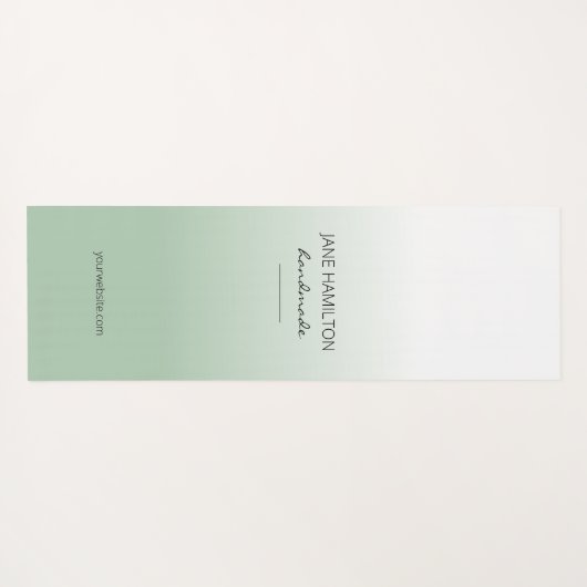 Professional Elegant Mint Green Exercise Mat (Achterkant (horizontaal))