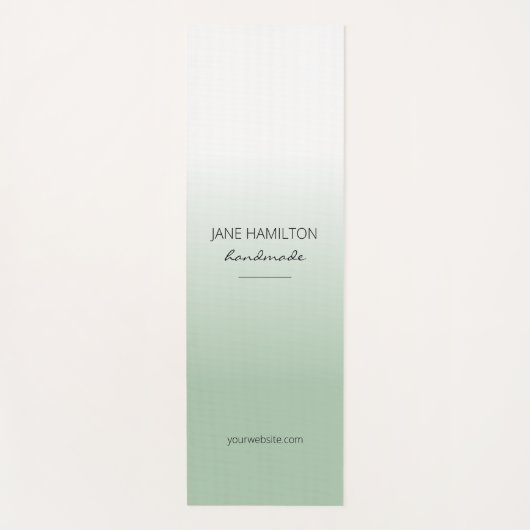 Professional Elegant Mint Green Exercise Mat (Voorkant)