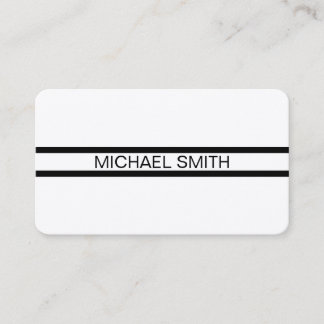 Professional Elegant Modern Black White Visitekaartje