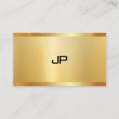 Professional Elegant Modern Faux Gold Premium Silk Visitekaartje (Achterkant)