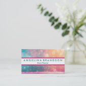 Professional Elegant modern Glitter Event Planner Visitekaartje (Staand voorkant)