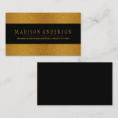 Professional Elegant Modern Gold badge Visitekaartje (Voorkant / Achterkant)