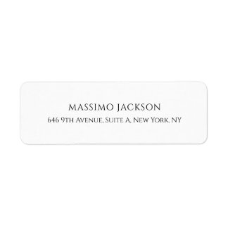 Professional elegant modern minimalist add name etiket