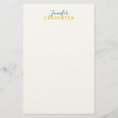Professional elegant modern minimalist plain briefpapier (Voorkant)